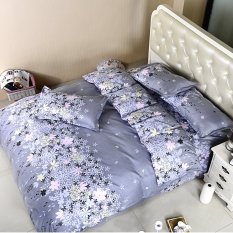 3/4pcs polyester Cotton Bedding Set Queen Classicflowers printing Duvet Cover Sets Bed Sheets Adults Kids Bedroom Bed Linen (Intl)
