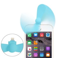 3.5 inch Fashion Portable 8 Pin USB Phone Mini Fan for iPhone 6 and 6 Plus / iPhone 5 and 5S / iPad Air 2 and Air(Blue) - Intl