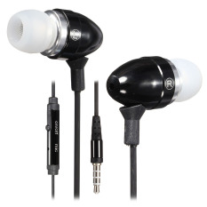 3.5mm Super Bass Stereo Earphone for iPhone Samsung LG MP3 (Black) (Intl)