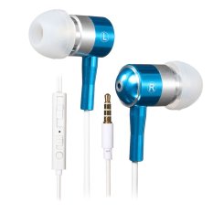 3.5mm Super Bass Stereo Headphone Earphone Headset For iPhone Samsung LG MP3 Blue (Intl)
