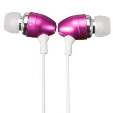 3.5mm Super Bass Stereo Headphone Earphone Headset For iPhone Samsung LG MP3 Rose red (Intl)