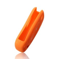 3 buttons Luminous Silicone car key case cover for FIAT Panda Stilo Punto Doblo Grande Bravo 500 Ducato Minibus 3 keychain Orange (Intl)