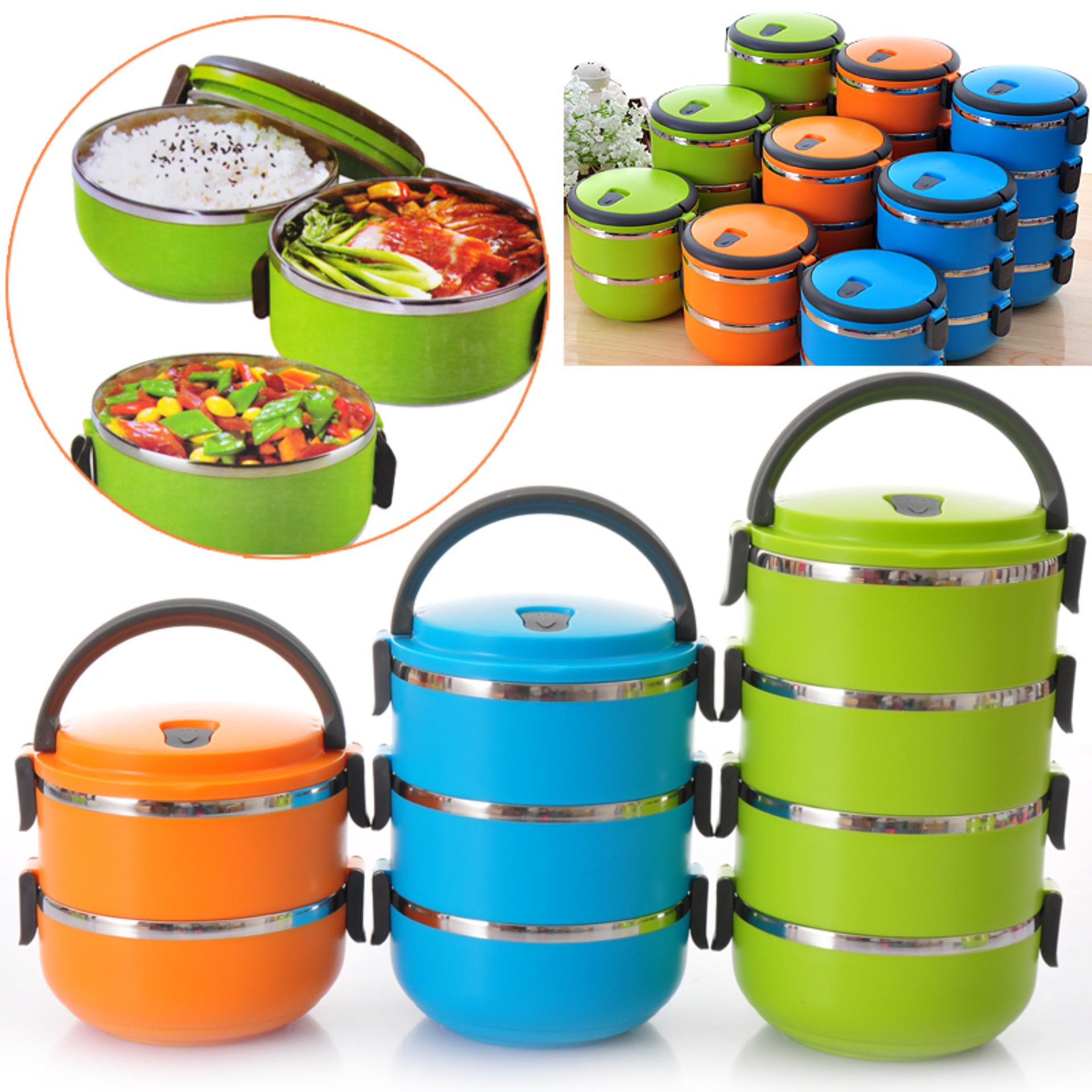 Image result for ECO LUNCH BOX STAINLESS STEEL 4 susun