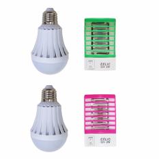 EELIC ELC-2247W 2 SET = 4 PCS HIJAU - PINK Alat Elektronik Anti Nyamuk