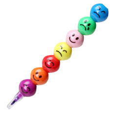 Fang Fang Stacker Swap Smile Face Crayons Drawing Pen (Colorful)