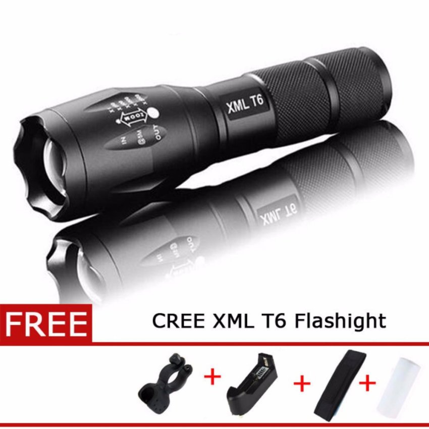... Q5 LED 300 Lumen Senter Obor Lampu (Silver). Source · Beli Aaa Store Marwanto606 Source · FFY Powerful LED Flashlight CREE XML T6 Lantern Torch Zoomable