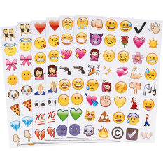 New Lovely 48 Die Cut Emoji Smile Sticker for Phone Tablet Laptop Decor