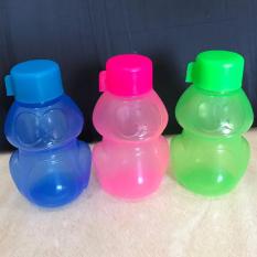 PADIE - Botol Minum Plastik 3 pcs gambar KEROPY 350 ml / tempat air minum anak