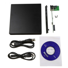 Portable SATA to USB 2.0 DVD CD-Rom Case for Laptop Notebook Hardware Accessory