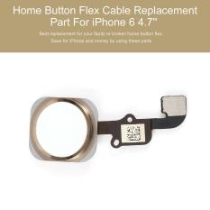 Tombol Home Touch ID Sensor Kabel Fleksibel Bagian Pengganti Untuk Iphone 6 11.94 cm (perak