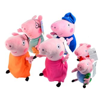 360dsc 6pcs peppa pig plush doll toys family set pig mummy pig pepe 360dsc 6pcs peppa pig plush doll toys family set pig mummy pig pepe