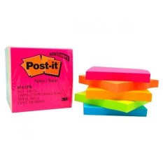 3M Post-it 654-5PK Notes Neon colour