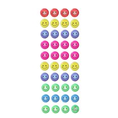 40 Sheet Multi Colors Removable PVC Happy Smile Face 3D Bubble Sticker School Kindergarten Teacher Reward Children Sticker