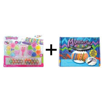 A1 Toys Paket Loom Bands Monstertail Box Biru + Rainbow Loom Kit
Komplit 14 Warna