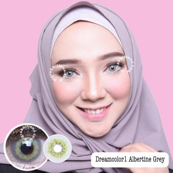 Dreamcolor1 Albertine Grey Softlens Minus 4 50 Gratis Lens Case Source Dreamcolor1 Maki .