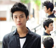 Men wig/ spiky hairstyle/ rambut palsu - intl