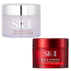 SK-II Paket Travel Cream Pagi Malam ( C.deep surge ex 15gr & RNA power 15gr )