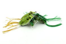 50pcs top water faux frog fishing lures 8.5g 5cm double hooks soft hollow body plastic fishing baits bass wobble fishing tackles- Intl