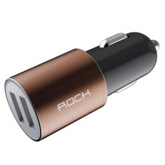 5V 2.1A Dual USB Port Raid Car Charger Auto Adapter for iPhone 6 Plus and 6s Plus / iPhone 5 and 5S / iPad mini, Samsung Galaxy S6, LG, HTC Blackberry (Cooper) (Intl)