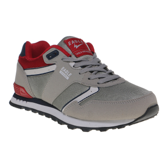 Eagle Sigma Sepatu Sneakers - Light Grey-Navy  
