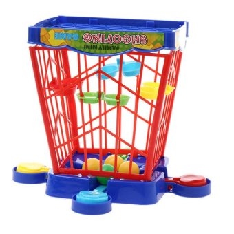 HANG-QIAO Kids Creative Toy Puzzle Board Game Birdcage Shooting Machine Games (Multicolor)  