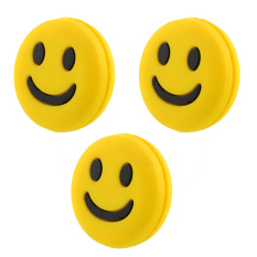 Hot New 3pcs Silicone Smile Face Vibration Dampener Absorber for Tennis