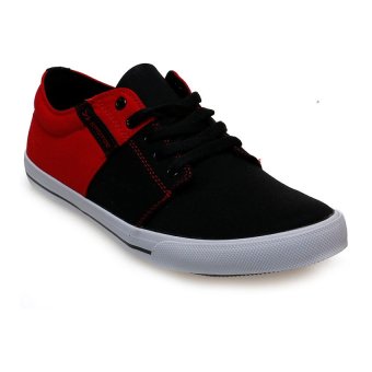 Spotec Edward Sepatu Sneakers - Hitam-Merah  