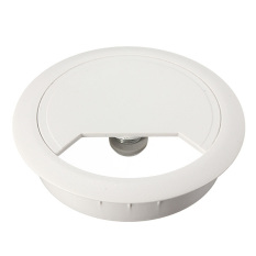 60mm Computer Desk Grommet Table Cable Wire Outlet Cord Plastic Hole Cover Cap White - Intl