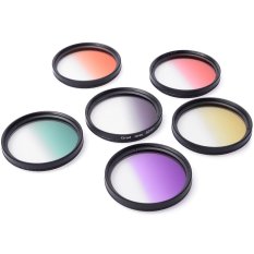 6pcs 52mm Graduated Color Filter Kit For Nikon D7000 D5200 D90 D80 DSLR - Intl