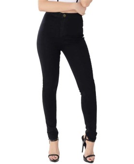 100% Good Feedback Spring Skinny Jeans Woman High Waist Jeans Stretch Women's Pants Denim Women Jeans Trousers For Women XL(Black) - intl  