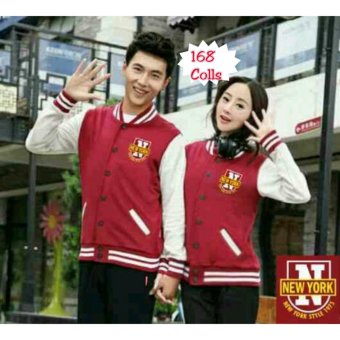 168 Collection Couple Jaket Ny-Merah  