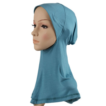 2016 Fashion Muslim Scarf Hijab Shawl New Fashion Stretchy White Muslim Hats Hijab Underscarf Caps Turban Women's Bonnet - intl  