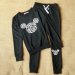 2016 Jogging Suits For Women Cute Cartoon Print Women Sport Suit Top+Trousers Tracksuit Sports Hoodies Set (Black)  