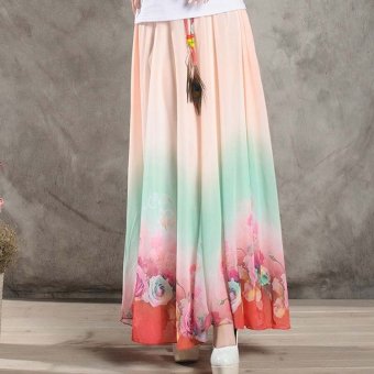 2016 summer new super beautiful national snow spinning skirt dress skirt female bust skirt large quantity discount - intl  