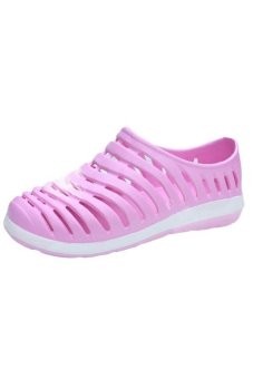 2016 Summer Women Flip Flops Women's Sandals Hot Fashion Bird's Nest Hole Shoes(Pink)   
