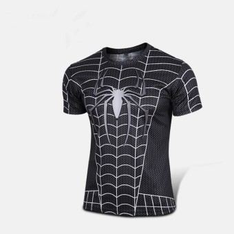 2016 T-shirt America /Hulk/Iron Man / Shirt Men Diffuse Super Hero Fitness Shirts(Black)  