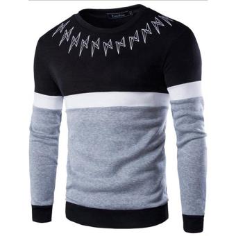 2017 Fall Winter Men's Hoodies 100% Cotton Polar Pattern Causal Single Print Men's Sweat Suits Sportswear (Black) - intl  