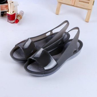 2017 Fashion Summer Women's Sandals Casual Breathable Shoes Woman Comfortable Wedges Sandals(black) - intl  