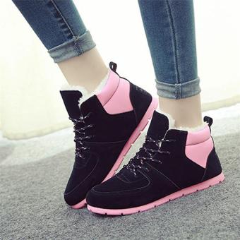 2017 Fashion Women Winter Snow Boots keep Warm Boots Plush Ankle boot Snow Work Shoes Women's Outdoor Snow Boots 35-40 (pink) - intl  