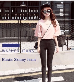 2017 New Fashion Ladies Casual Stretch Denim Jeans Leggings Pencil Pants Thin Skinny Leggings Jeans Womens Clothing (Green) - intl  