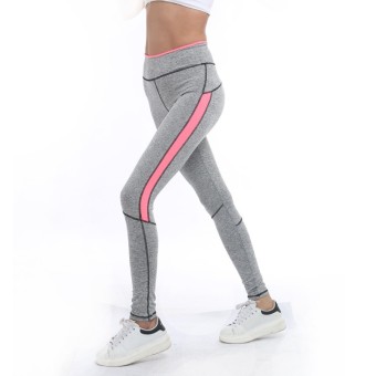 2017 Women Lady Activewear LeggingS Winter light grey Pink Pant Autumn High Waist LeggingS Soft American Original Order XL(Pink) - intl  