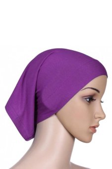 3pcs/lot Muslim Under Scarf inner-cap Hat Hijab Cotton(Purple/Red/Rose)  