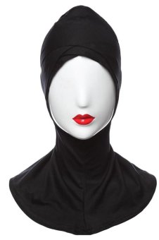 3pcs lot Muslim Under Scarf Inner Cap Hat Hijab Neck Cover Headwear (Blue Camel Black)  
