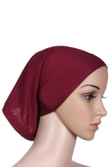3pcs/lot Muslim Under Scarf inner-cap Hat Hijab Cotton( Camel/Grey/Green)  