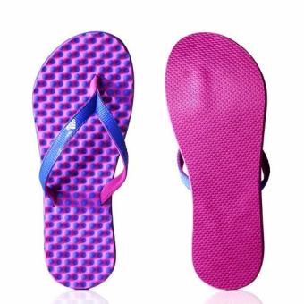 Adidas Eezay Dots Women (Ungu) Sendal Jepit Casual Wanita  