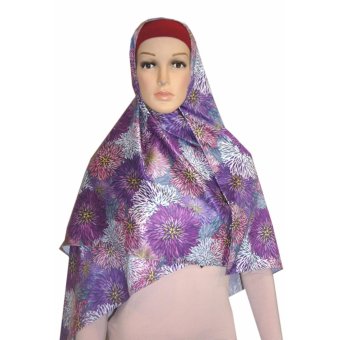 Adore Hijab Floral - Ungu  