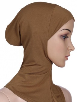 Agapeon Muslim Full Cover Inner Hijab Cap Inner Neck Brown  