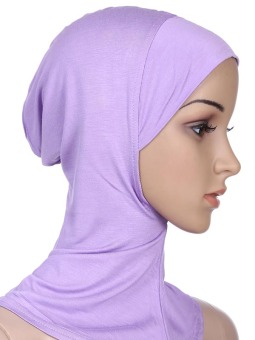 Agapeon Muslim Full Cover Inner Hijab Cap Inner Neck Lavender  