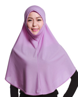 Agapeon Muslim Hijab Tudung Cotton&Linen Lavender  