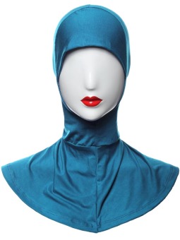 Agapeon Muslim Inner Hijab Cap Inner Neck Full Cover Lake Blue  